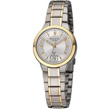 Regent Damen Funkuhr Analog-Digital Metallarmband silber gold D2URFR271 - Silber