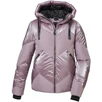 KILLTEC Damen Skijacke/Funktionsjacke in Daunenoptik mit abzippbarem Schneefang KSW