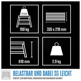 Güde GAT Trittleiter 3 Stufen