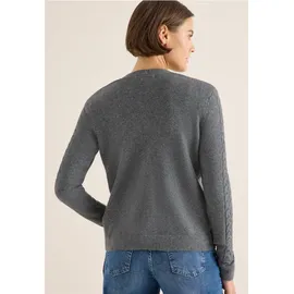 Cecil Cardingan mit Strickdetails - Grau