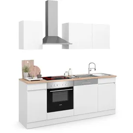 OPTIFIT Safeli Küchenzeile 210 cm weiß/wildeiche