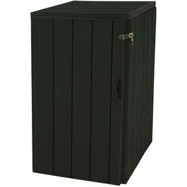 Mendler WPC-Mülltonnenverkleidung HWC-J28 80 x 117 cm grau