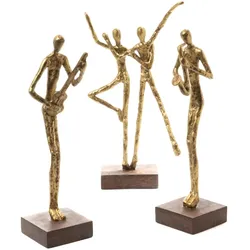 Figurine personnage joyeux - Gold Anderes Aluminium Amadeus 22x14 cm