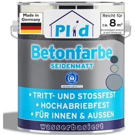 Plid Betonfarbe Bodenbeschichtung Bodenfarbe Sockelfarbe Silbergrau