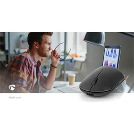 Nedis Wireless Maus schwarz