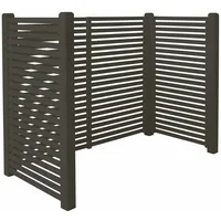 Plus Mülltonnenverkleidung Tokyo 197 x 100 x 148 cm grau