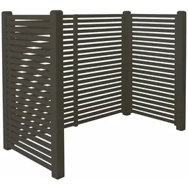 Plus Mülltonnenverkleidung Tokyo 197 x 100 x 148 cm grau