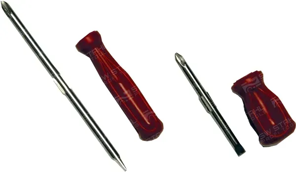 SWSTAHL Umsteckschraubendreher Umsteck-Schraubendreher, Schlitz+Kreuz, lang 31100l