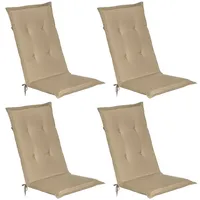 Beautissu 4er Set Hochlehner 120x50x6cm