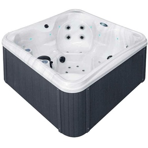 Fonteyn 4 Per Outdoor Whirlpool Indoor Aussenwhirlpool Spa Hot Tub Pool+Abdeckung+Treppe+Water Care Box - Believe -