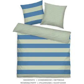 Tom Tailor BOLD STRIPES Mehrfarbig 200 x 220 cm + 2 x 80 x 80 cm