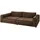 KAWOLA Big Sofa RAINA Leder braun - Braun