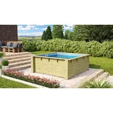 Karibu Massivholzpool kdi Schwimmbecken Gartenpool Minipool