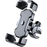 Miracase Handyhalterung Fahrrad,[2025 Upgraded] Universal Handy Halterung Motorrad Montageständer Zubehör für Scooter Ebike MTB Roller,360° Montageständer fit iPhone Pro Max Samsung Galaxy Smartphone