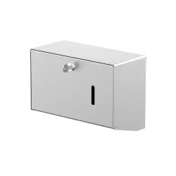 CWS Universal 250 Faltpapierhandtuchspender 3110400 , Aluminium eloxiert, mit Zylinderschloss