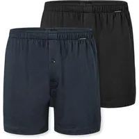 SCHIESSER Herren 2 Pack Boxershorts Baumwolle, Jersey weich Multipack - Jerseyboxer, Sortiert 2_182426, 9