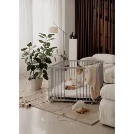 Sämann – Matratze Basic Schlupfsprossen grau Premium | Gr.: 120x120 cm,