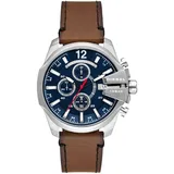 Herrenuhr DIESEL BABY CHIEF DZ4599 Chrono Leder Braun Blau