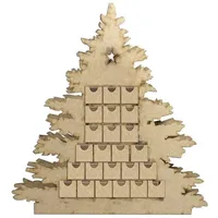 Adventskalender Tannenbaum aus Holz