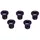 BBB Kettenblattschrauben Set 5-Arm Aluminium Schwarz
