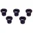 BBB Kettenblattschrauben Set 5-Arm Aluminium Schwarz