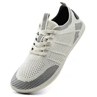 IceUnicorn Breite Barfuss Schuhe Damen Barfußschuhe Leichte Zero-Drop Atmungsaktiv Unisex Herren Minimalistische Outdoor(555Beige,40EU - 40 EU Weit