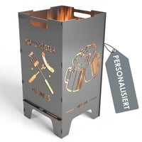 MOCAVI Feuertonne Grillen 73 cm | 3 mm Stahl personalisiert