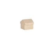 Monopoly Haus - 12x13x12mm - natur