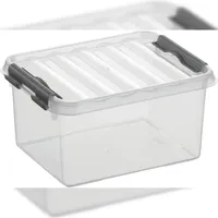 SUNWARE Q-line Aufbewahrungsbox 20 x 15 x 10,5 cm 2-tlg. transparent