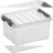 Q-line Aufbewahrungsbox 20 x 15 x 10,5 cm 2-tlg. transparent