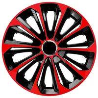 NRM Radkappen Extra Strong, 16 in Zoll, (4-St) 16" Radkappen Komplettset 4 Stück rot|schwarz