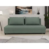 PANDA MÖBEL GmbH Schlafsofa Schlafsofa FACILE mit Bettkasten – Moderne 2-in-1 Couch mit Stauraum, mit Relaxfunktion grün