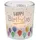 Dekohelden24 Windlicht Happy Birthday Glas Transparent 6,5 x 6 cm