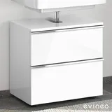 Evineo Waschbeckenunterschrank ineo4 2 Auszüge 60 x 58 x 39,7 cm Weiß