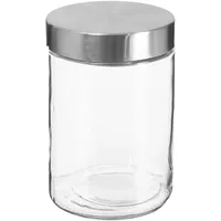Wellhome Well Home Vorratsdose aus Glas und Edelstahl, 1,2