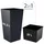 Prosperplast Blumentopf 40 x 40 x 75 cm schwarz
