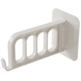 SISWIM Kleiderständer Plastikaufhängerhaken Wandmontierter Kleidung Lagergestell Klapphaken Hutständer Garderobenständer (Color : 01)