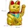Relaxdays Winkekatze XXL Gold,Grün,Rot