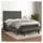 vidaXL Boxspringbett mit Matratze Dunkelgrau 140x200 cm Samt