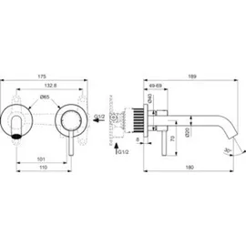 Ideal Standard Ceraline Nuovo Auslauf Silk Black