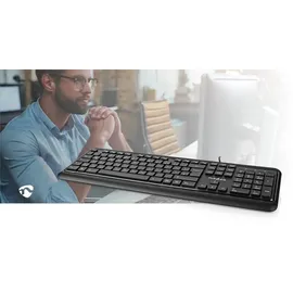 Nedis Kabelgebundene Tastatur DE