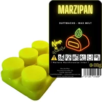 WonderWax Neon Duftriegel 6 x Duftwachs Kreise Wachsmelt Duftwachs Raumduft für Duftlampen Soja Wachs Melts Duftmelt Aroma Wellnes Kerzen Wärmer Wax Tarts Marzipan