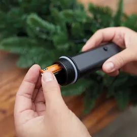 Lumineo LED Buxusnet, 84 LED 50 cm warm weiß - Schwarz