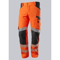 BP 2040-844-6556 Arbeitshose für Herren, 79.5% Polyester/16.5% Baumwolle/4% Elastolefin, Warnorange/Anthrazit, 3D Schnitt - ergonomische Passform, Größe 60n