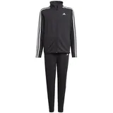 Adidas Boy's B FT TS Tracksuit, Top:Black/White Bottom:Black/White, 1112