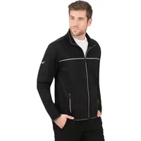 TRIGEMA Trainingsjacke TRIGEMA "TRIGEMA Praktische Sportjacke aus Microfaser", Herren, Gr. M, schwarz, 92% Polyester, 8% Elastan, sportlich, Jacken