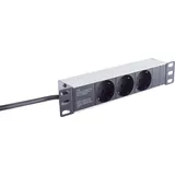 ShiverPeaks ®-BASIC-S--10" Steckdosenleiste 3-fach, 1HE, schwarz (BS09-26935)
