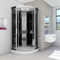 AcquaVapore Duschkabine Dusche D58-03T1-EC 80x80 cm - Schwarz