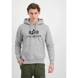 Alpha Industries Basic Kapuzenpullover Grey Heather 2XL