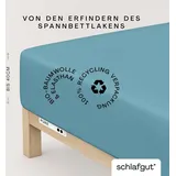 schlafgut Pure Boxspring 90 x 190 - 100 x 220 cm petrol mid